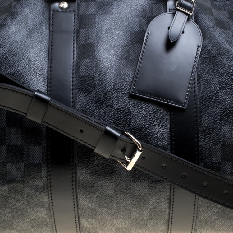 Pre Owned Louis Vuitton Damier Graphite Canvas Keepall Bandouliere 45