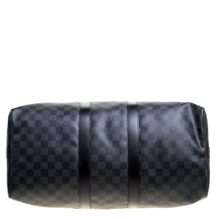 Pre Owned Louis Vuitton Damier Graphite Canvas Keepall Bandouliere 45