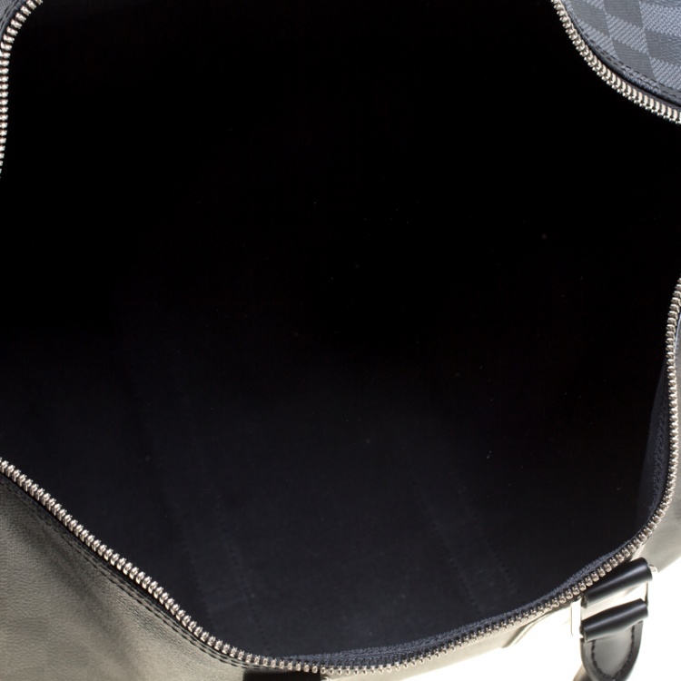 Pre Owned Louis Vuitton Damier Graphite Canvas Keepall Bandouliere 45