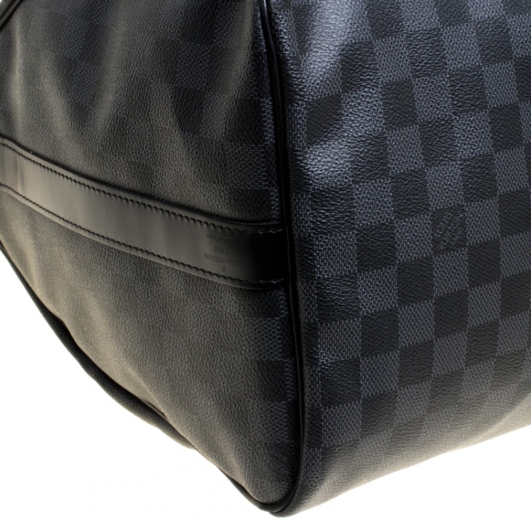 Pre Owned Louis Vuitton Damier Graphite Canvas Keepall Bandouliere 45