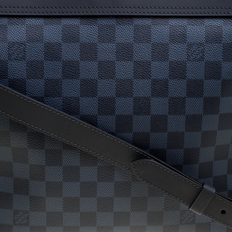Pre Owned Louis Vuitton Damier Cobalt Canvas Greenwich Messenger Bag