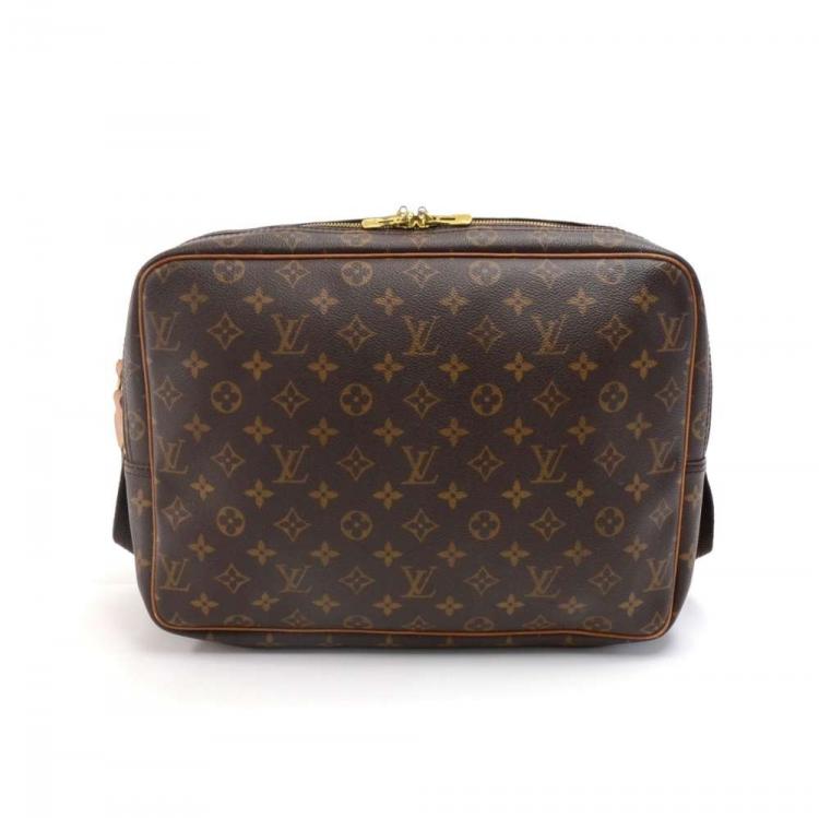 Pre Owned Louis Vuitton Monogram Canvas Reporter GM Bag