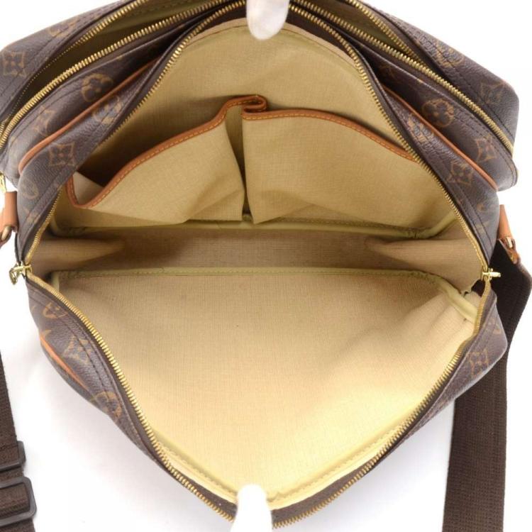 Pre Owned Louis Vuitton Monogram Canvas Reporter GM Bag