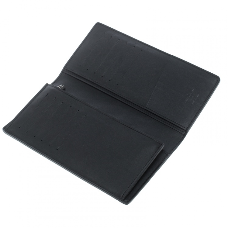 LOUIS VUITTON Brazza Wallet Black Cloth ref.98240 - Joli Closet