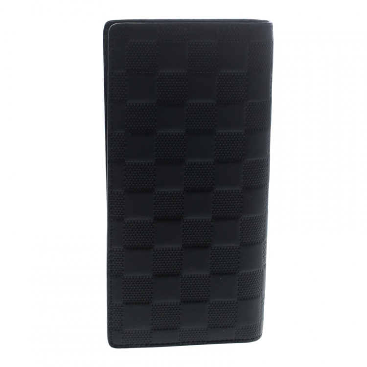 مملوكة مسبقًا Louis Vuitton Black Damier Infini Leather Brazza Wallet