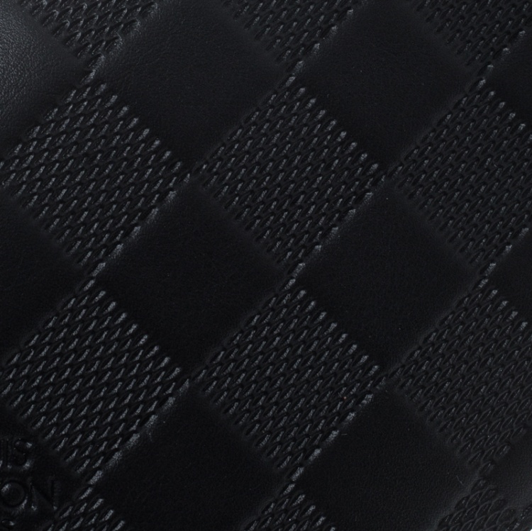 مملوكة مسبقًا Louis Vuitton Black Damier Infini Leather Brazza Wallet