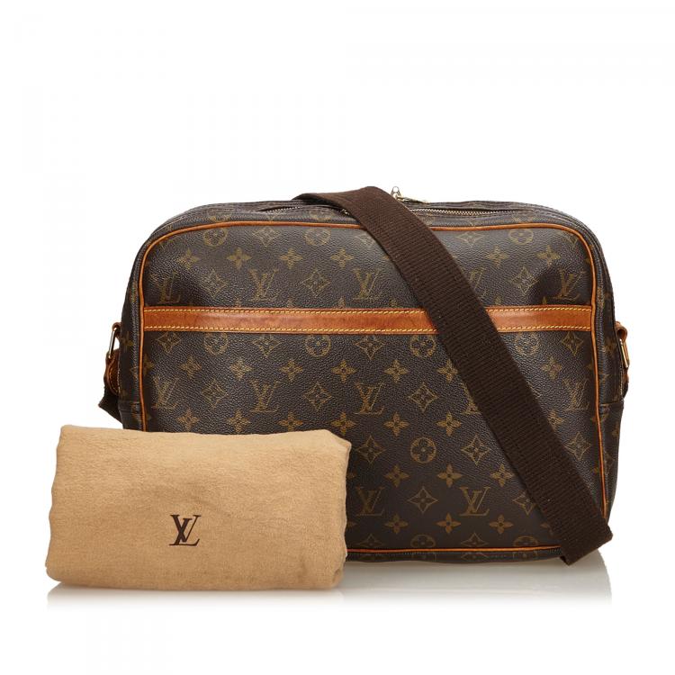 Pre Owned Louis Vuitton Monogram Canvas Reporter GM Bag