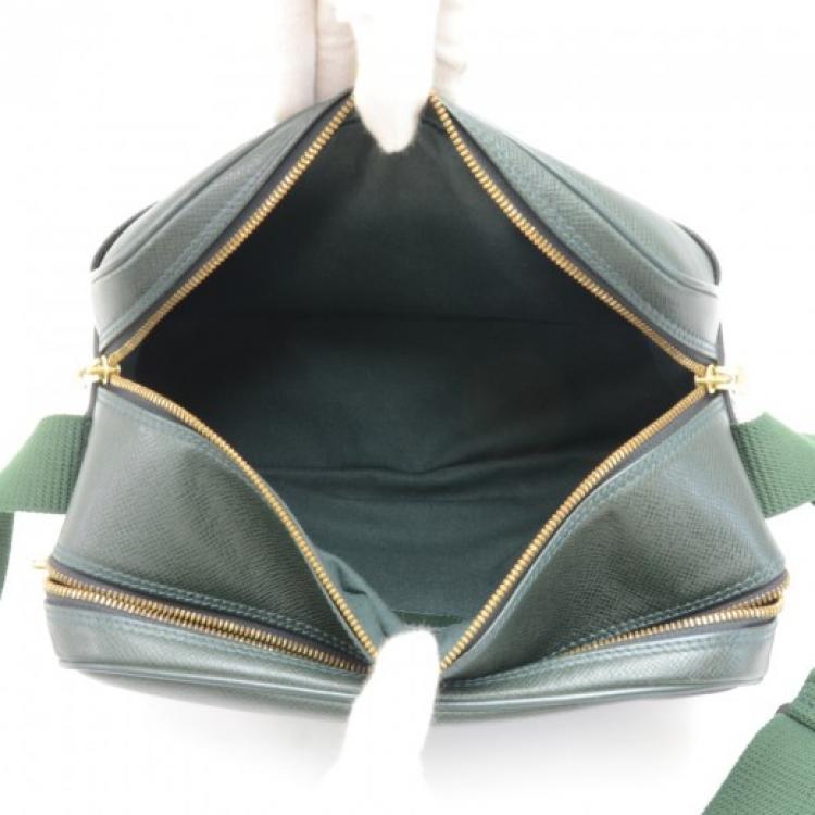 Pre Owned Louis Vuitton Epicea Taiga Leather Reporter Bag