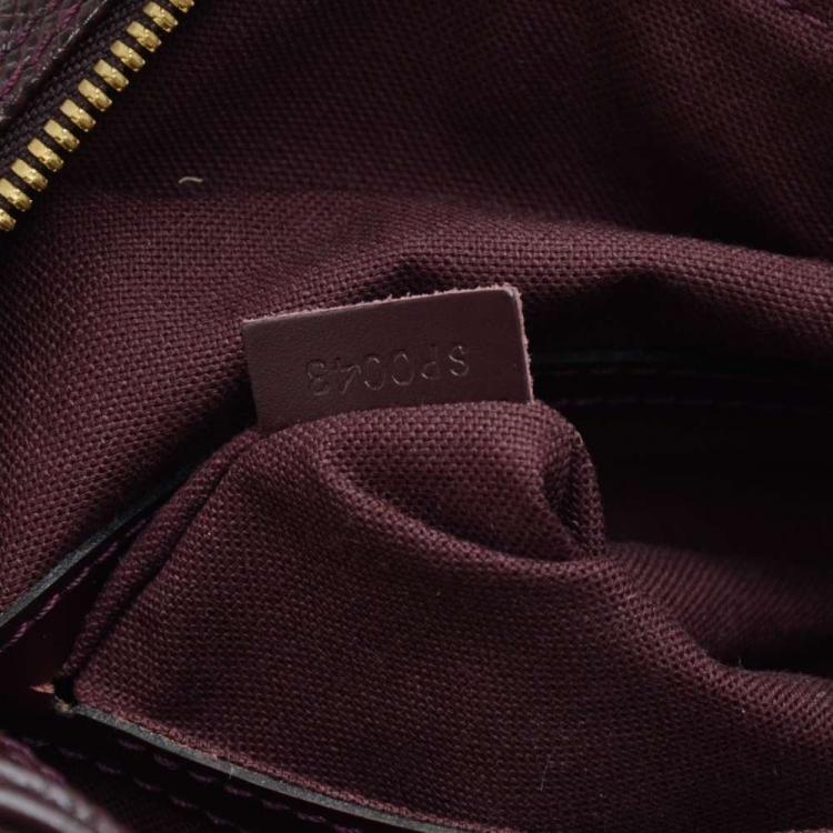 Pre Owned Louis Vuitton Burgundy Taiga Leather Reporter PM Bag