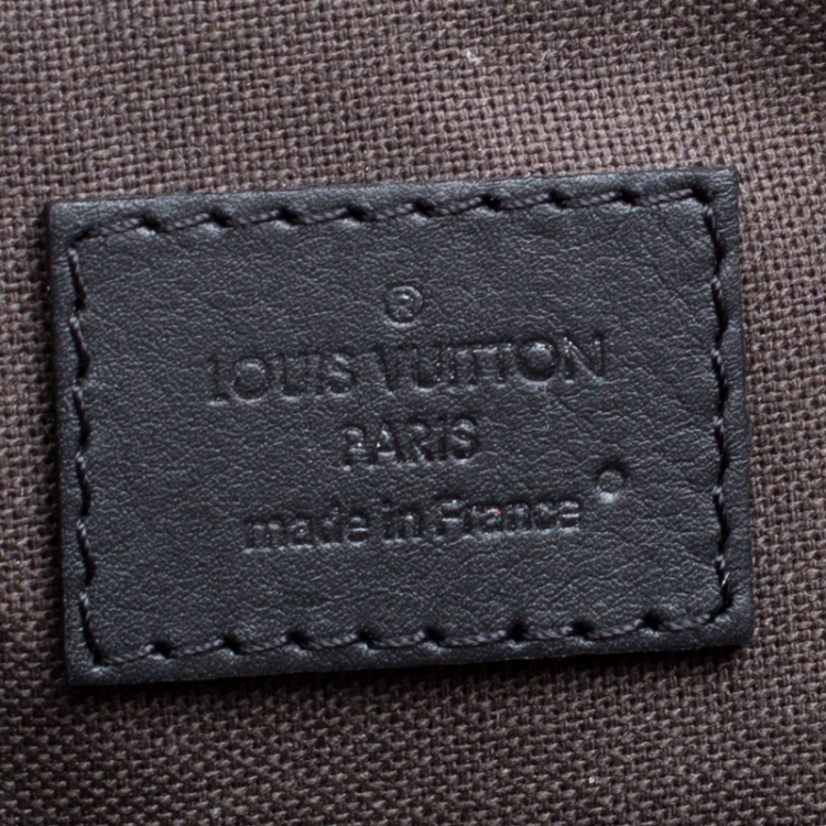 Pre Owned Louis Vuitton Black Damier Infini Leather Daily Bag