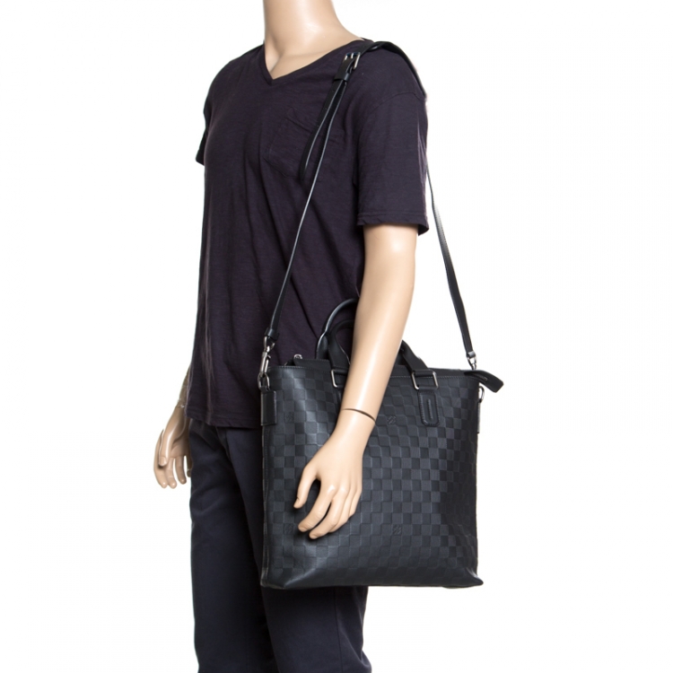 Louis Vuitton Black Infini Damier Daily Tote Bag - Yoogi's Closet