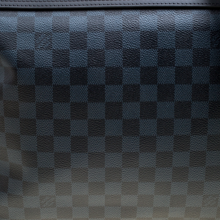 Pre Owned Louis Vuitton Damier Cobalt Canvas and Leather Greenwich Messenger Bag