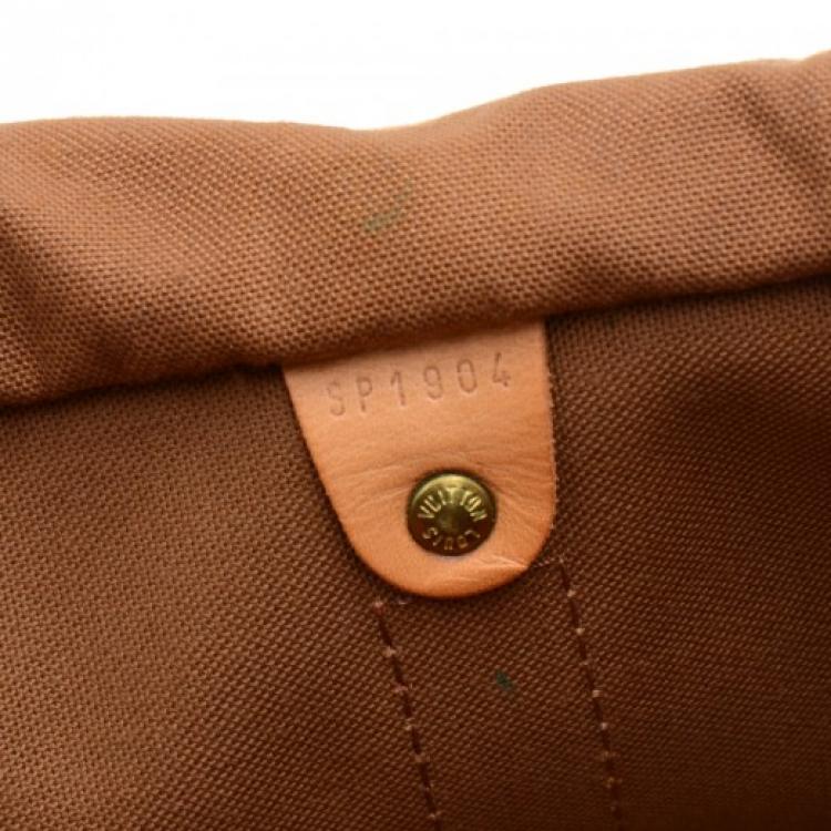 Pre Owned Louis Vuitton Red Coated Canvas Vintage 1995 LV Cup Duffel Bag