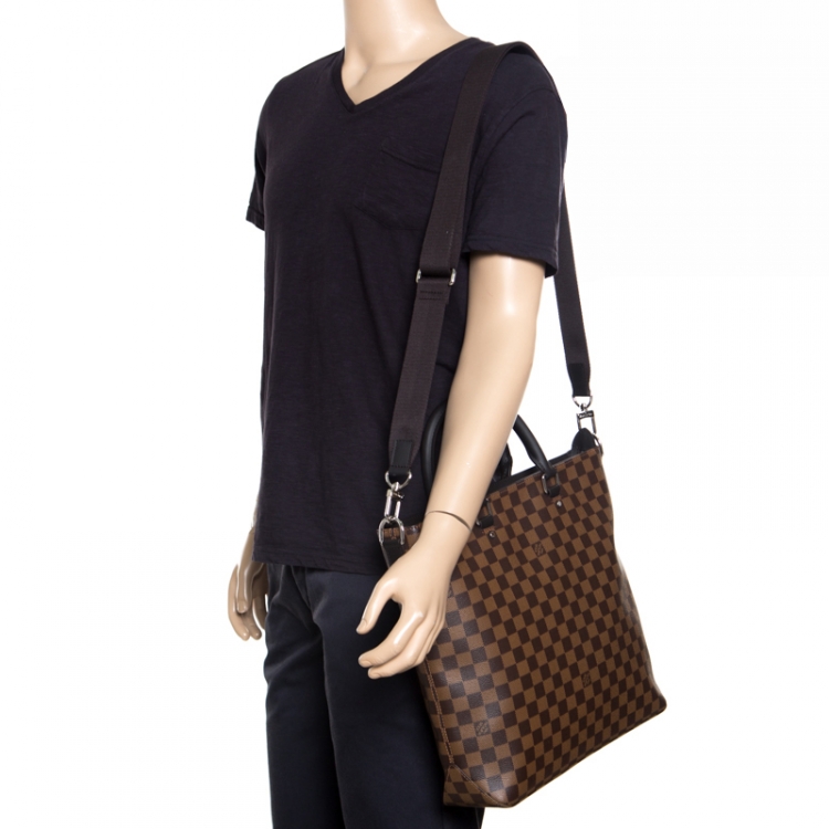 Louis Vuitton, Bags, Louis Vuitton Bundle Damier Ebene Jake Tote Zip  Around Wallet Xl Lv Dustbag