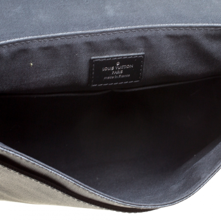 Pre Owned Louis Vuitton Damier Graphite Canvas District PM Bag