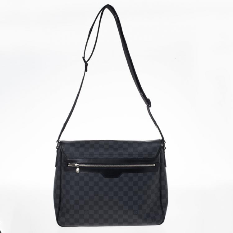 Pre Owned Louis Vuitton Damier Graphite Daniel MM Messenger Bag