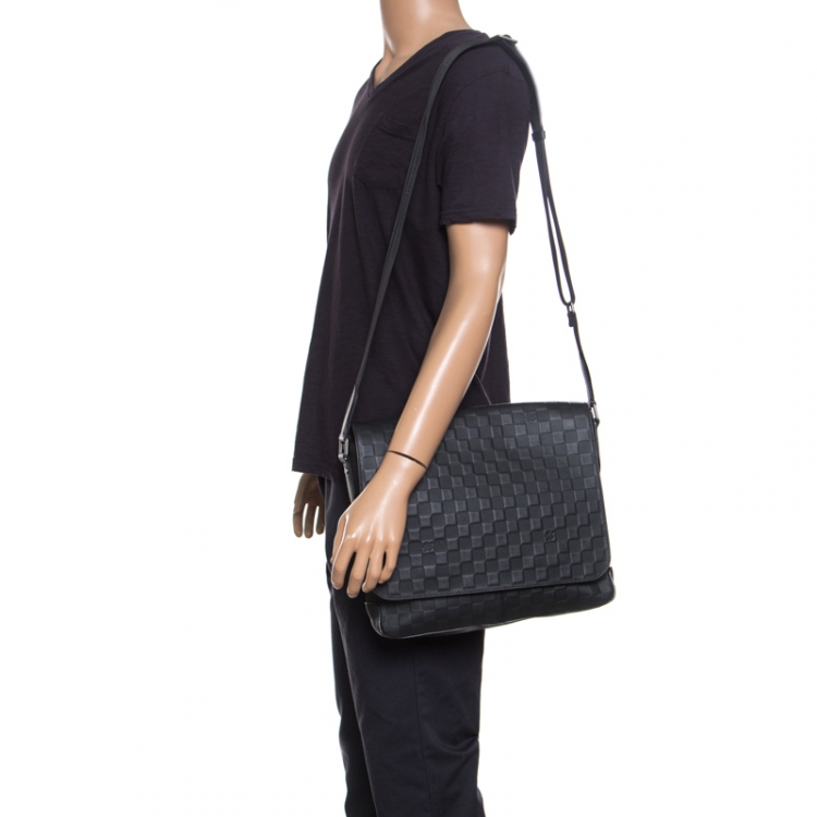 NEW Louis Vuitton Mens Wallet Black Damier Infinity Onyx, Box