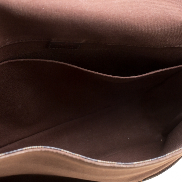 Pre Owned Louis Vuitton Damier Ebene Canvas Bastille Bag