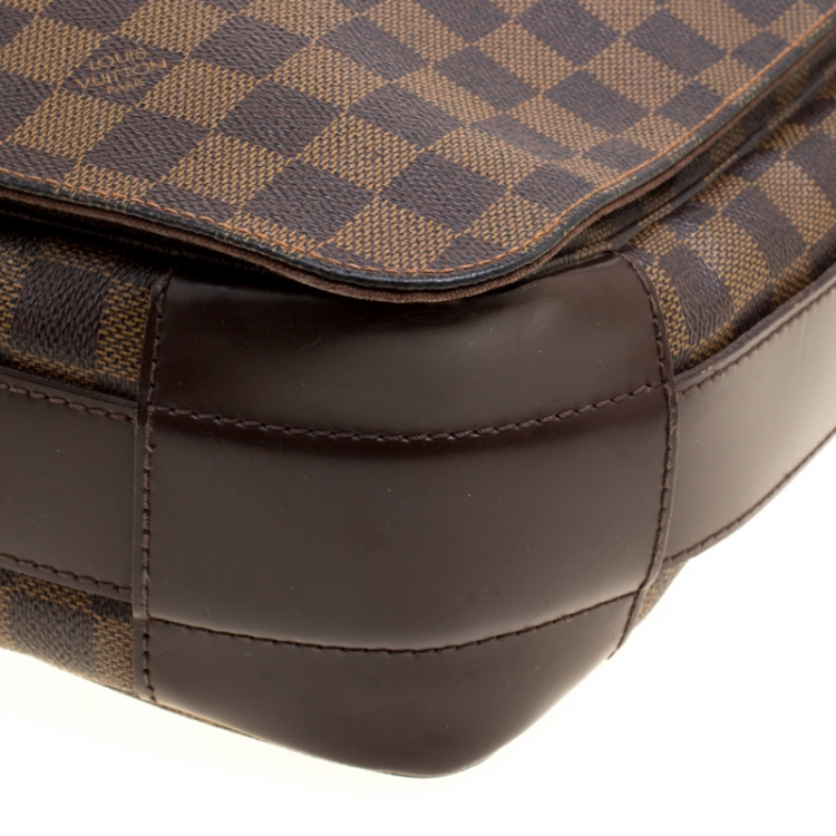 Pre Owned Louis Vuitton Damier Ebene Canvas Bastille Bag