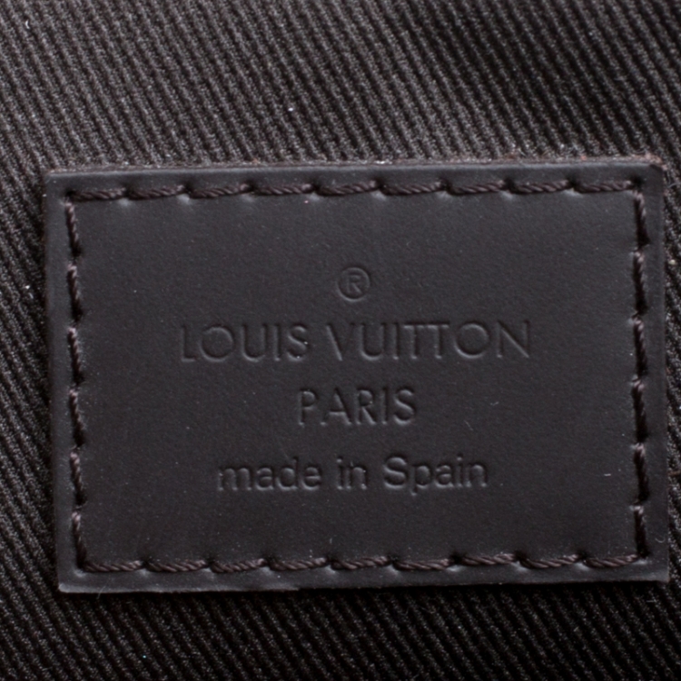 Pre Owned Louis Vuitton Damier Ebene Canvas District PM Bag