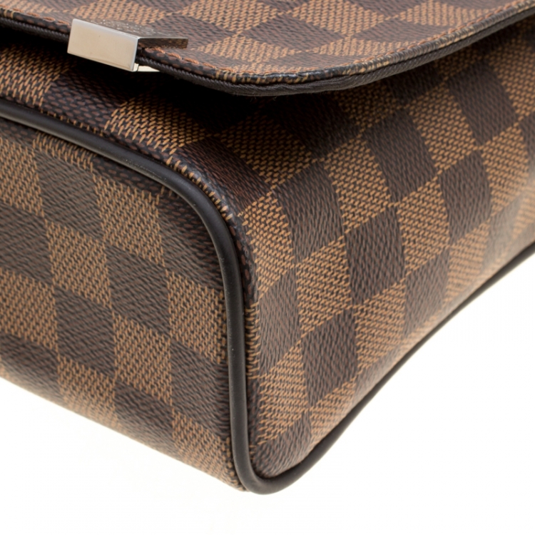 Pre Owned Louis Vuitton Damier Ebene Canvas District PM Bag