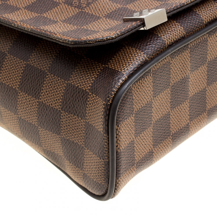 Pre Owned Louis Vuitton Damier Ebene Canvas District PM Bag