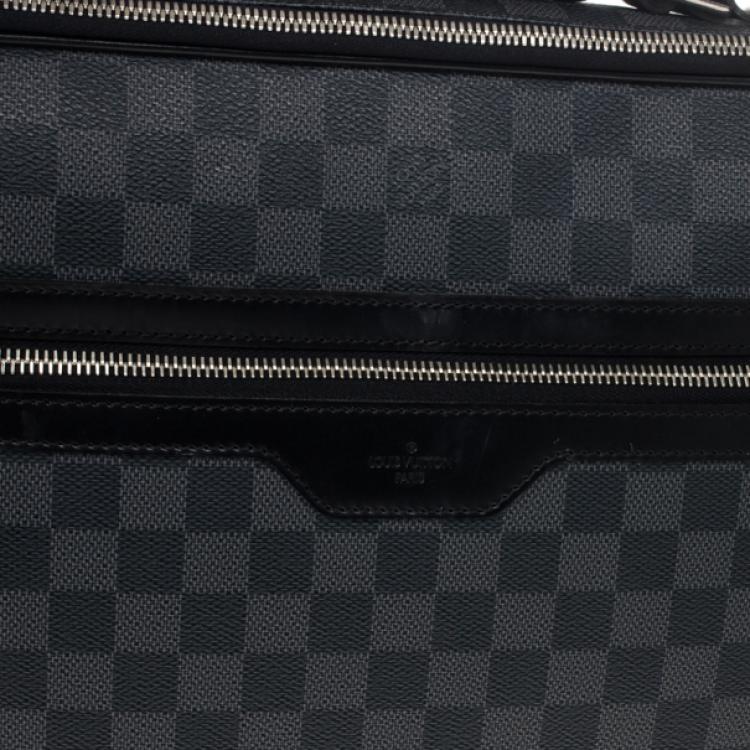 Pre Owned Louis Vuitton Black Damier Ebene Canvas Steeve Messenger