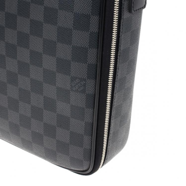 Pre Owned Louis Vuitton Black Damier Ebene Canvas Steeve Messenger