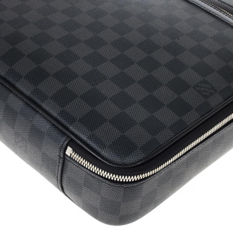 Pre Owned Louis Vuitton Black Damier Ebene Canvas Steeve Messenger