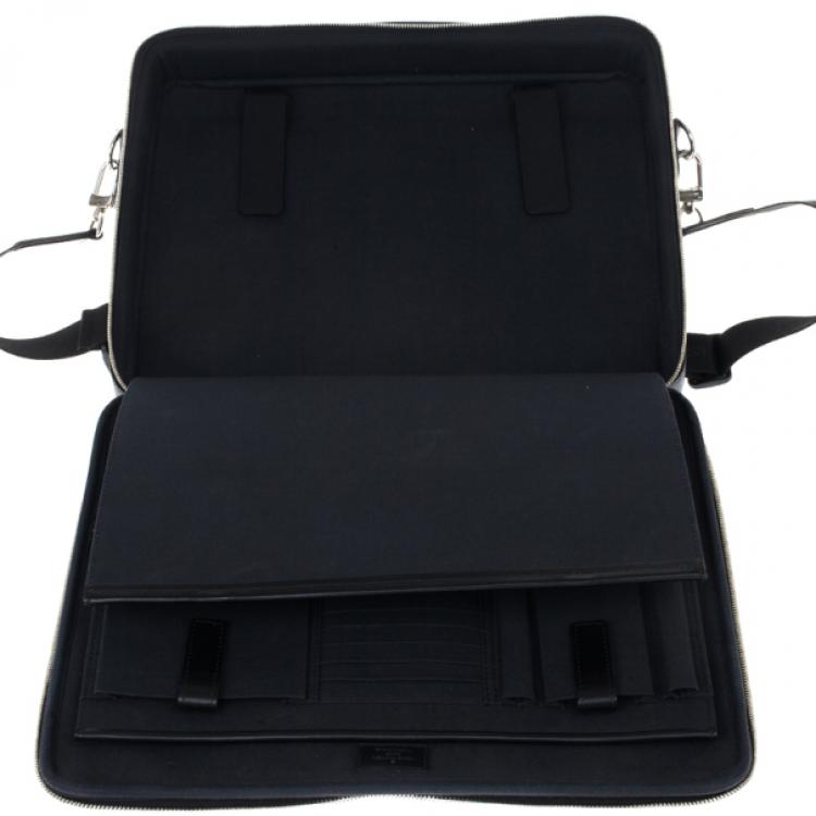 Pre Owned Louis Vuitton Black Damier Ebene Canvas Steeve Messenger