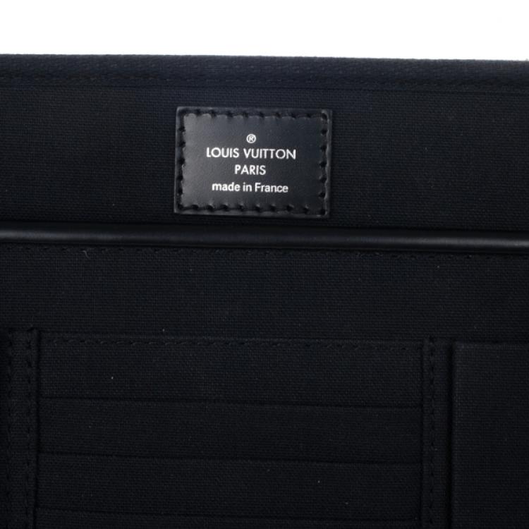 Pre Owned Louis Vuitton Black Damier Ebene Canvas Steeve Messenger