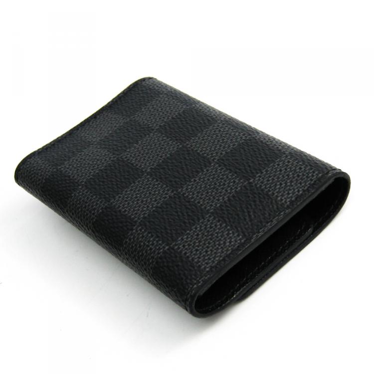 Pre Owned Louis Vuitton Damier Graphite Canvas 6 Key Holder