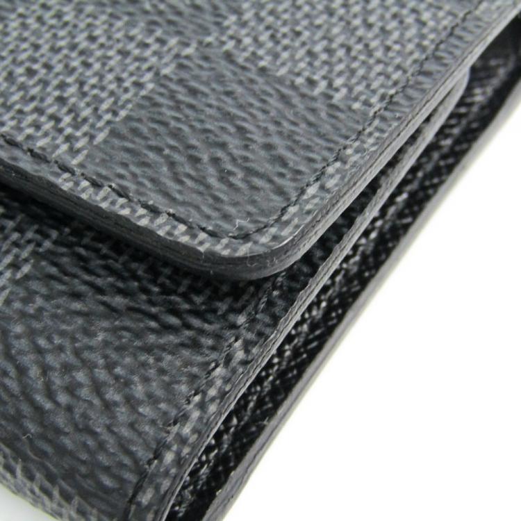 Pre Owned Louis Vuitton Damier Graphite Canvas 6 Key Holder