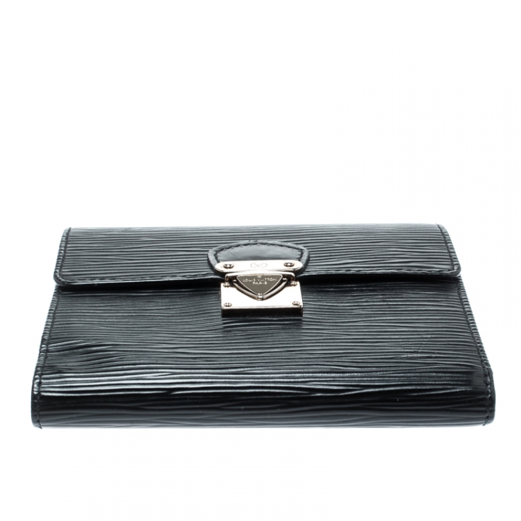 Pre Owned Louis Vuitton Black Epi Leather Koala Wallet