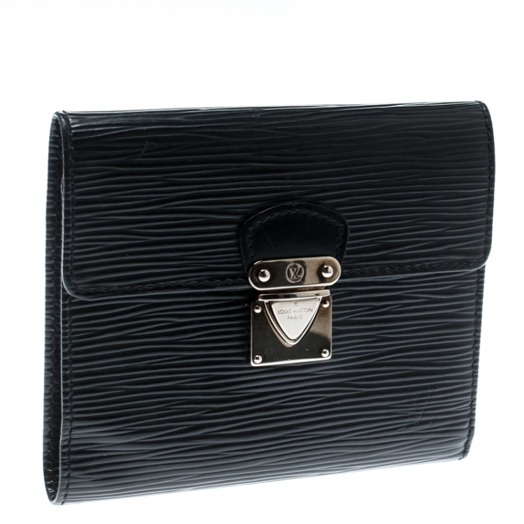 Pre Owned Louis Vuitton Black Epi Leather Koala Wallet