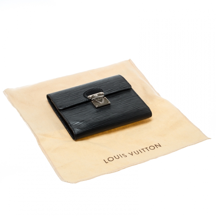 Pre Owned Louis Vuitton Black Epi Leather Koala Wallet