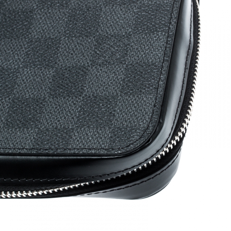 Pre Owned Louis Vuitton Damier Graphite Canvas Zippy XL Wallet