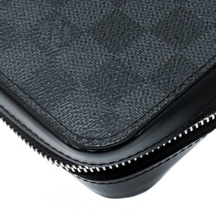 Pre Owned Louis Vuitton Damier Graphite Canvas Zippy XL Wallet
