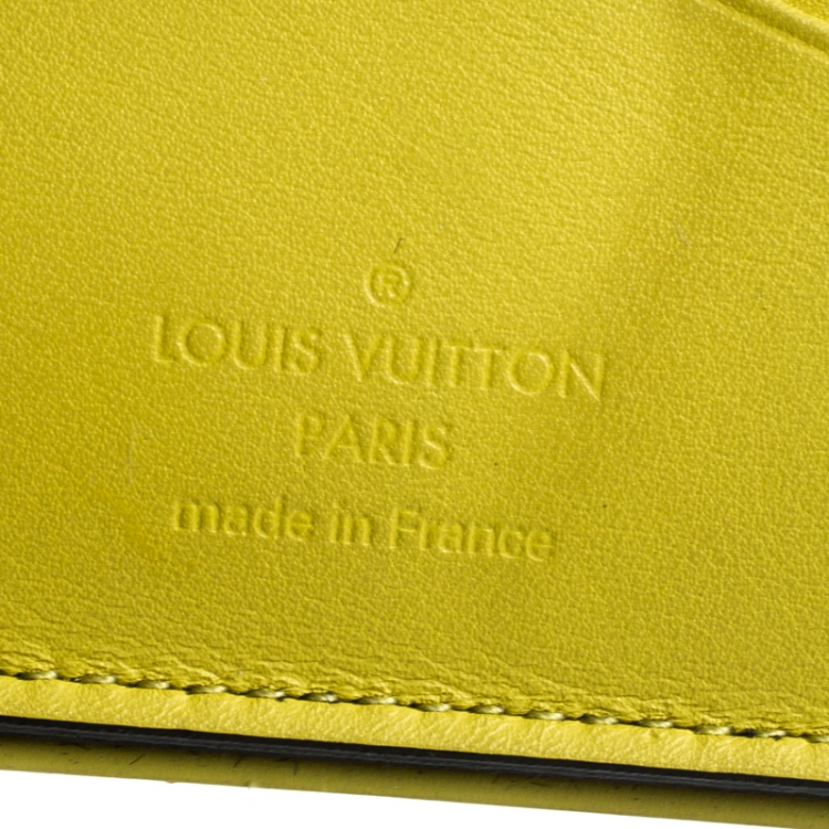 Pre Owned Louis Vuitton Yellow Damier Graphite Canvas Pocket Organizer