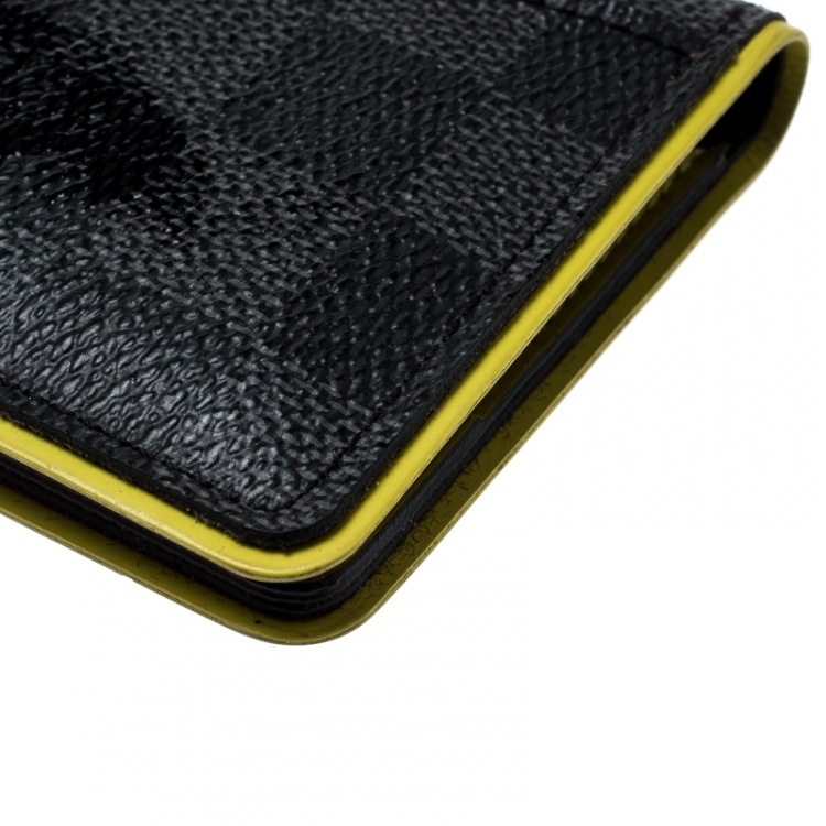 Pre Owned Louis Vuitton Yellow Damier Graphite Canvas Pocket Organizer