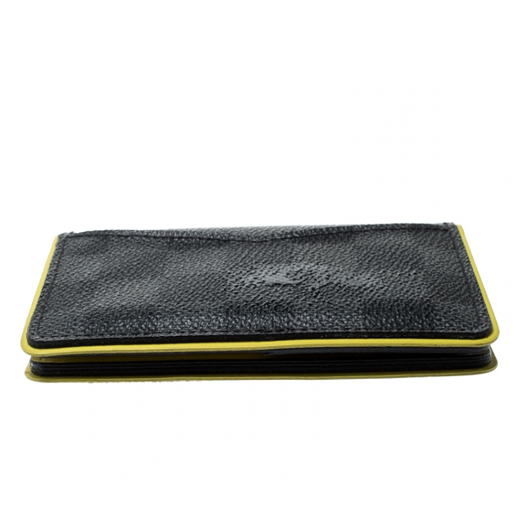 Pre Owned Louis Vuitton Yellow Damier Graphite Canvas Pocket Organizer