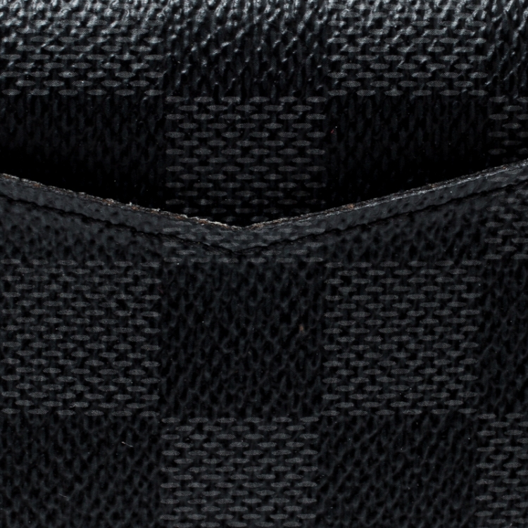 Pre Owned Louis Vuitton Yellow Damier Graphite Canvas Pocket Organizer