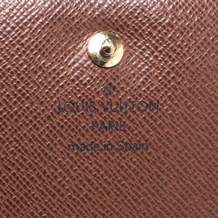Pre Owned Louis Vuitton Monogram Canvas Tresor Wallet
