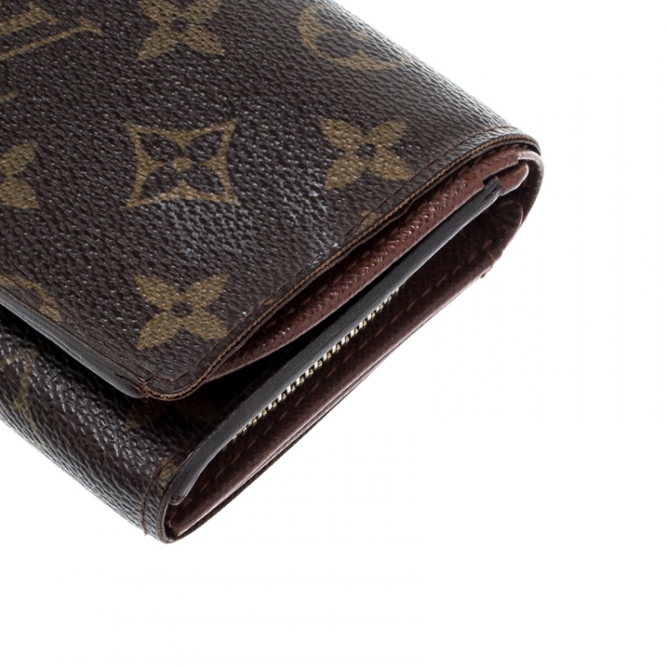 Pre Owned Louis Vuitton Monogram Canvas Tresor Wallet
