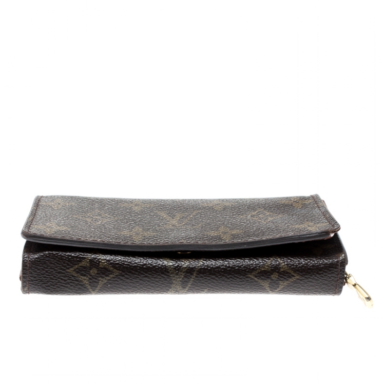 Pre Owned Louis Vuitton Monogram Canvas Tresor Wallet