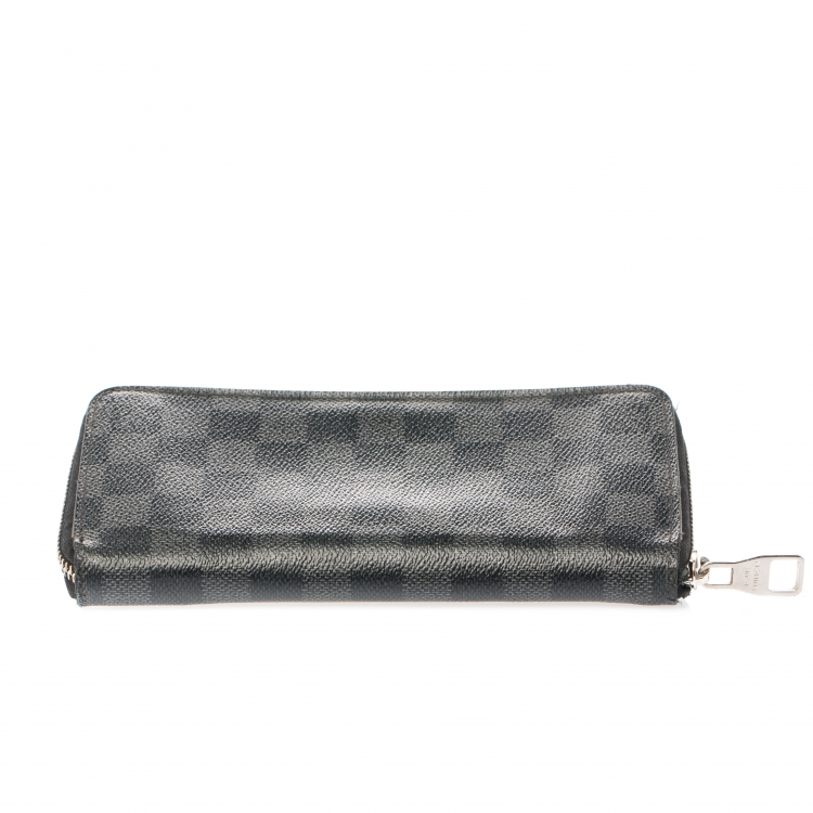 Pre Owned Louis Vuitton Damier Graphite Canvas Vertical Zippy Wallet