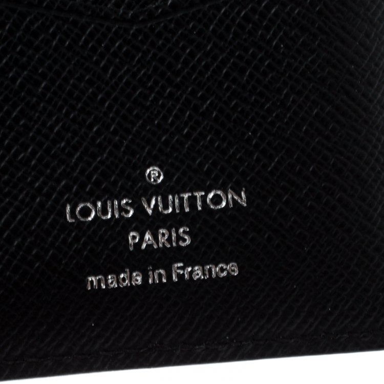 Pre Owned Louis Vuitton Black Epi Leather Pocket Organizer 