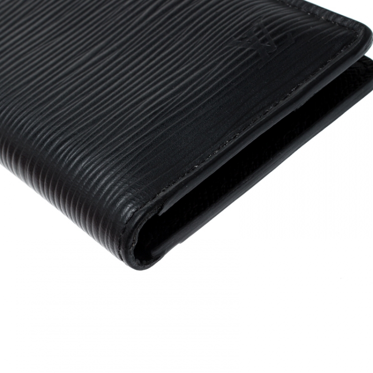 Pre Owned Louis Vuitton Black Epi Leather Pocket Organizer 