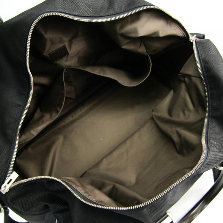 Pre Owned Louis Vuitton Black Damier Geant Canvas Albatros Duffel Bag