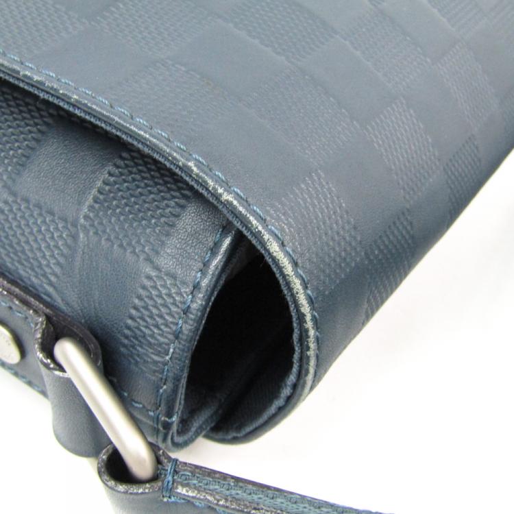 Pre Owned Louis Vuitton Damier Infini Leather District PM Bag 